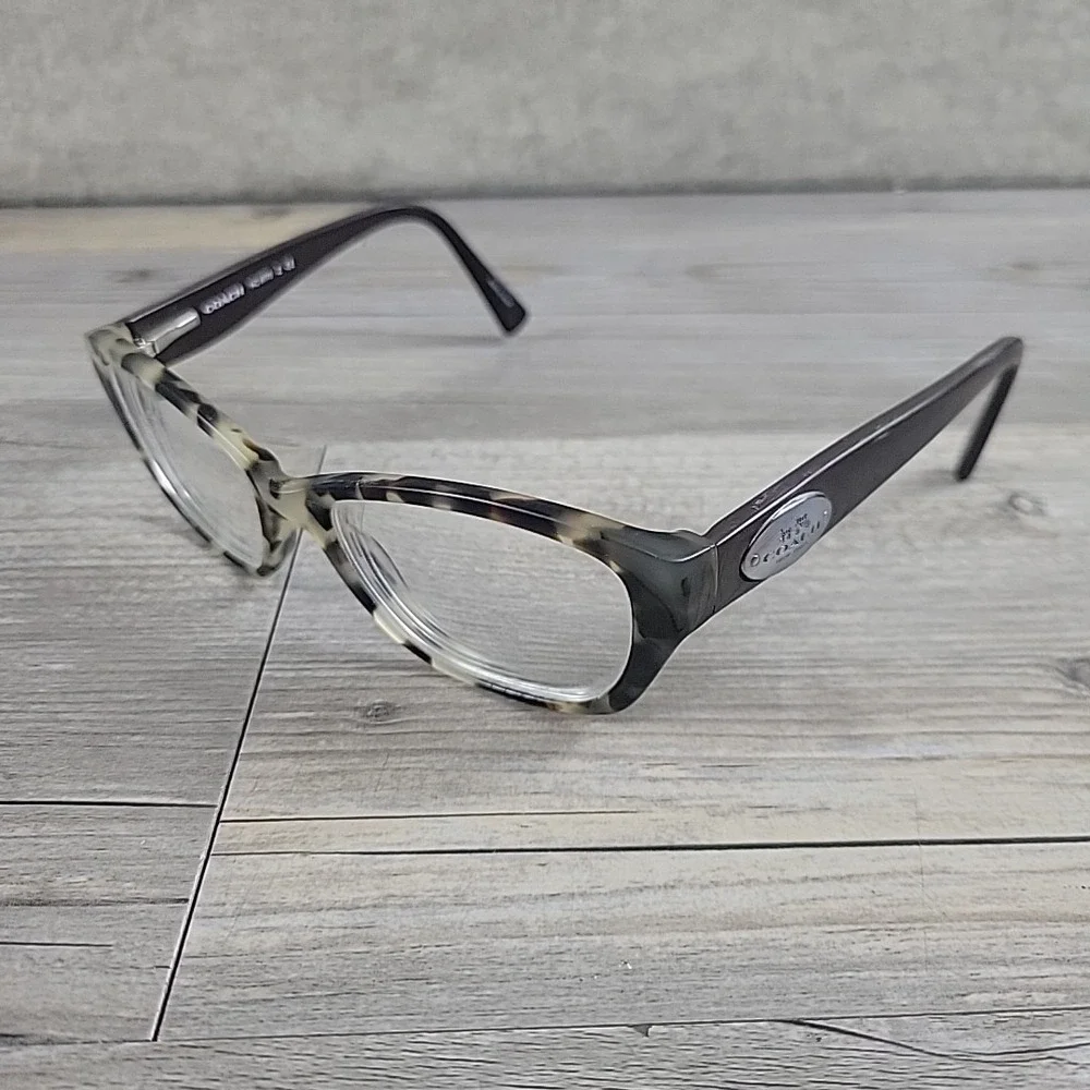 Coach HC6070 5325 Snow Leopard Tortoise Brown‎ Eyeglasses FRAMES ONLY 51-17-135
